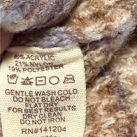 NWT Striped Tan and Brown Women's Sweater - Picture 9 of 9